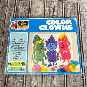 Vintage 1978 Orda Industries COLOR CLOWNS Geometric Shape Game Incomplete